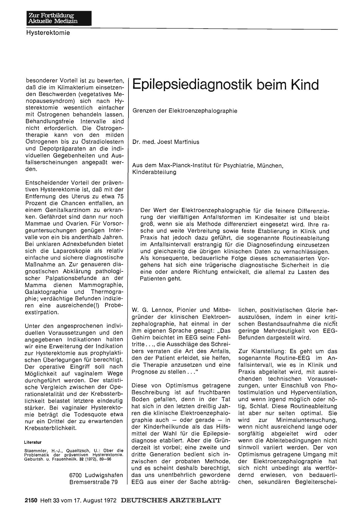 Vorschauseite 1: Epilepsiediagnostik beim Kind: Grenzen der Elektroenzephalographie