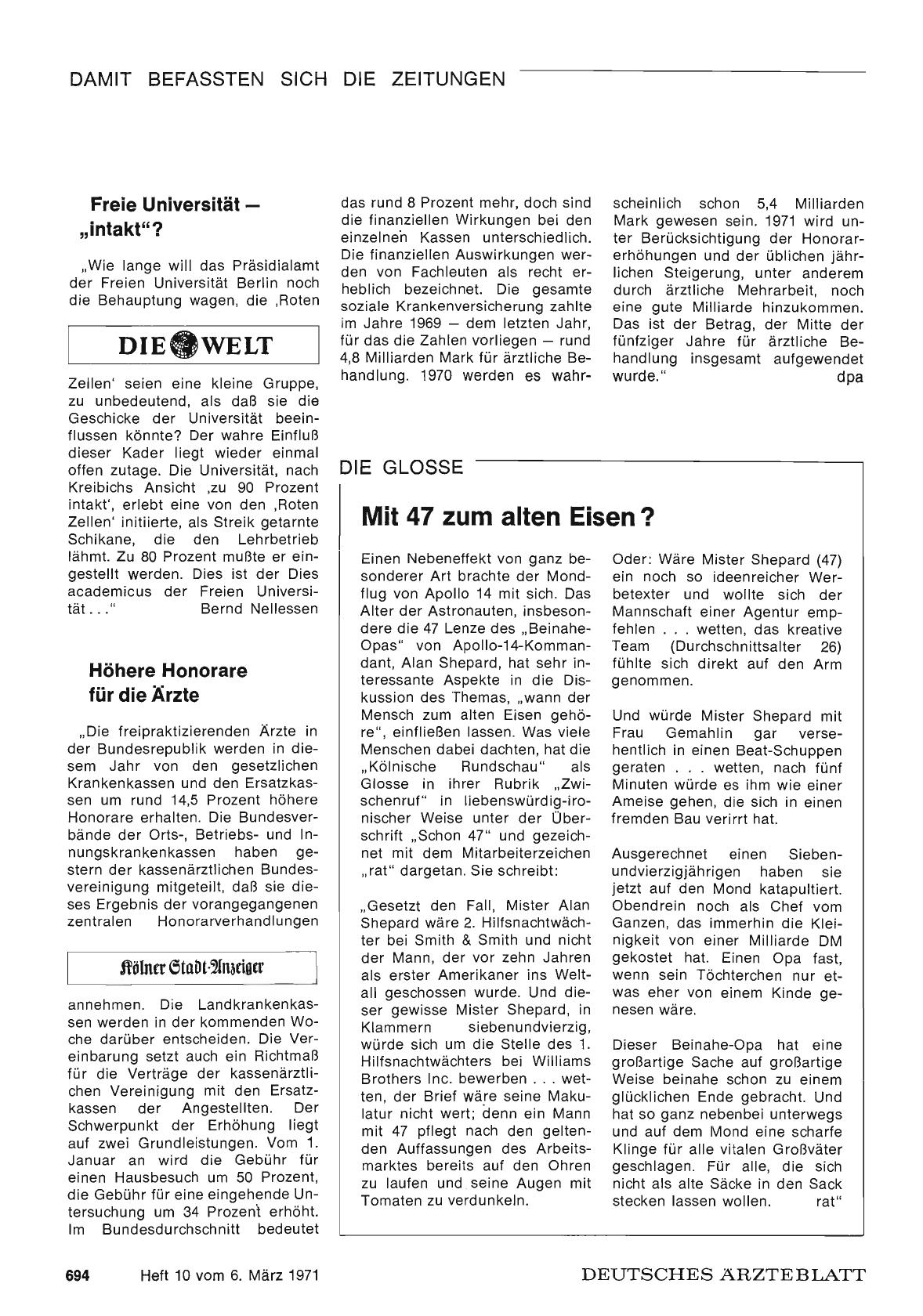 Vorschauseite 1: Mit 47 zum alten Eisen?