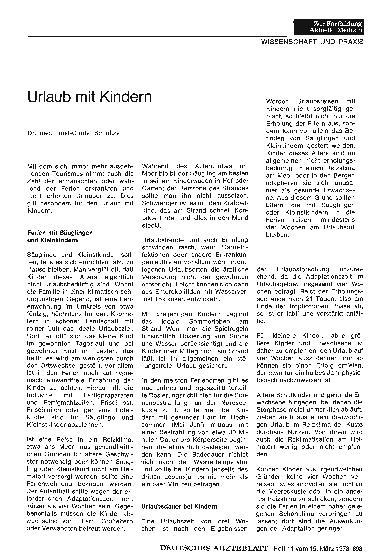 Vorschauseite 1: Urlaub mit Kindern