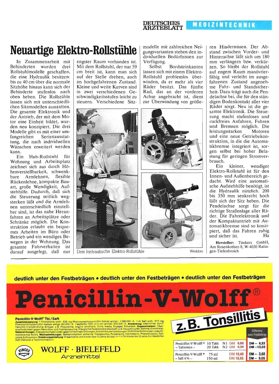 Vorschauseite 1: Neuartige Elektro-Rollstühle