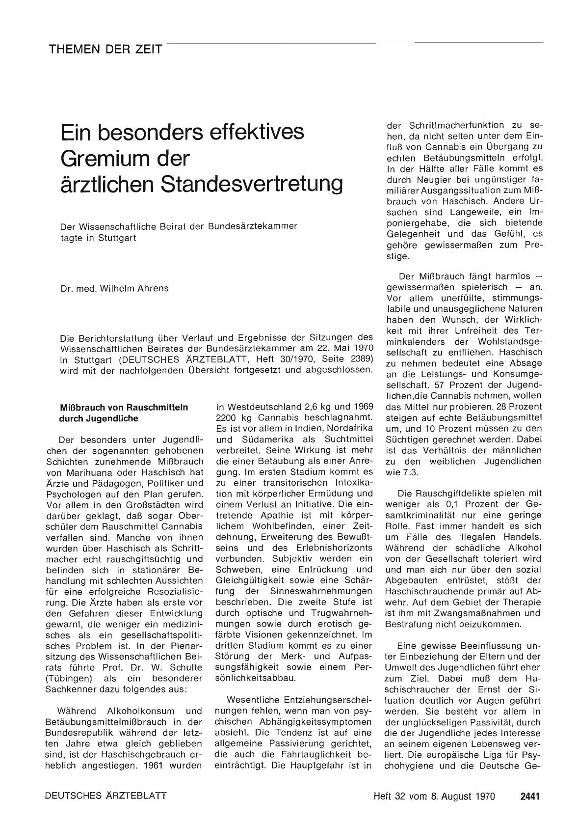 Vorschauseite 1: Ein besonders effektives Gremium der ärztlichen Standesvertretung