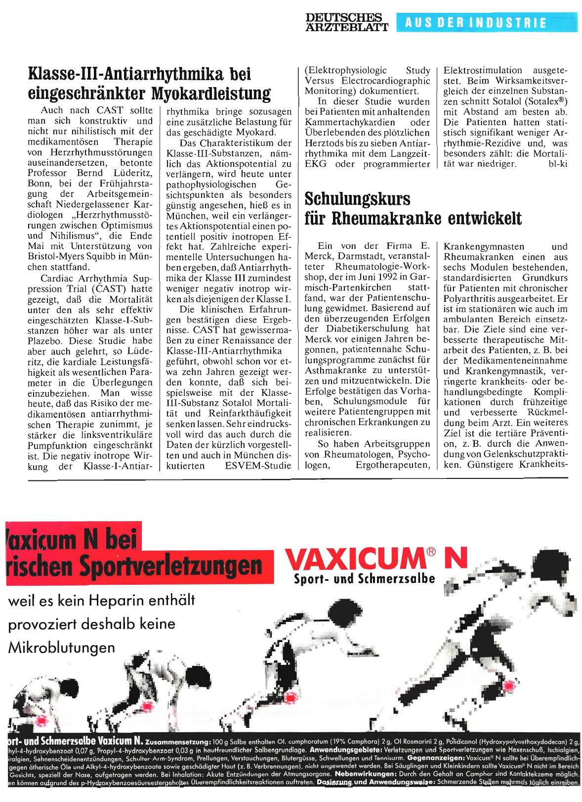 Vorschauseite 1: Klasse-III-Antiarrhythmika bei eingeschränkter Myokardleistung