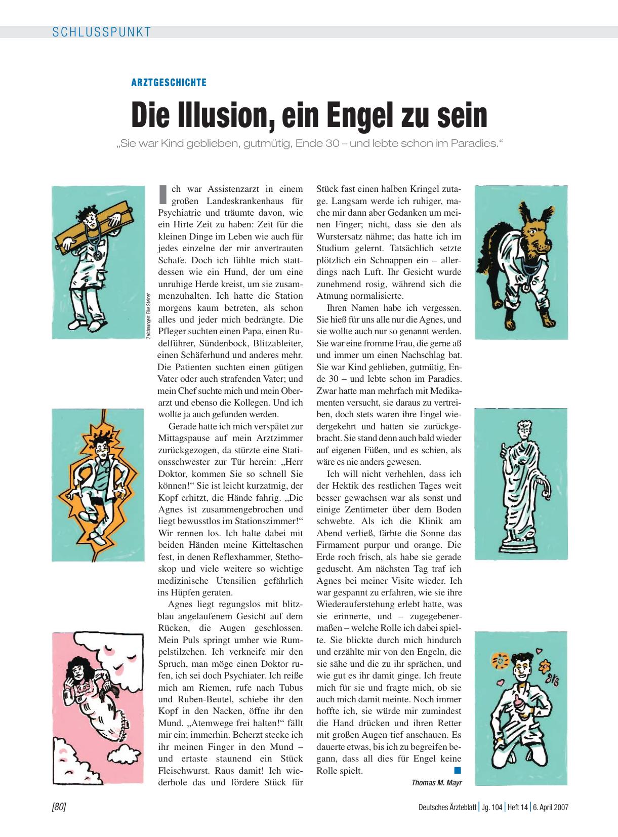 Vorschauseite 1: Arztgeschichte: Die Illusion, ein Engel zu sein