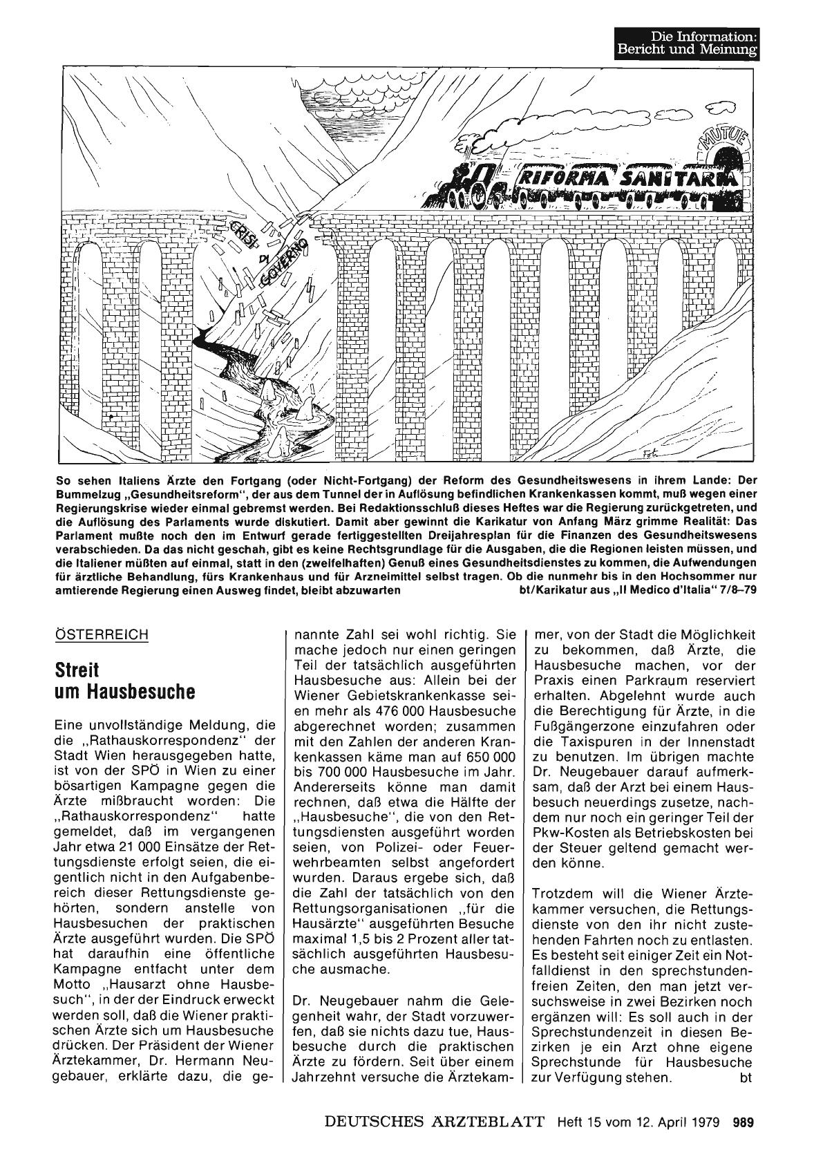 Vorschauseite 1: Österreich: Streit um Hausbesuche