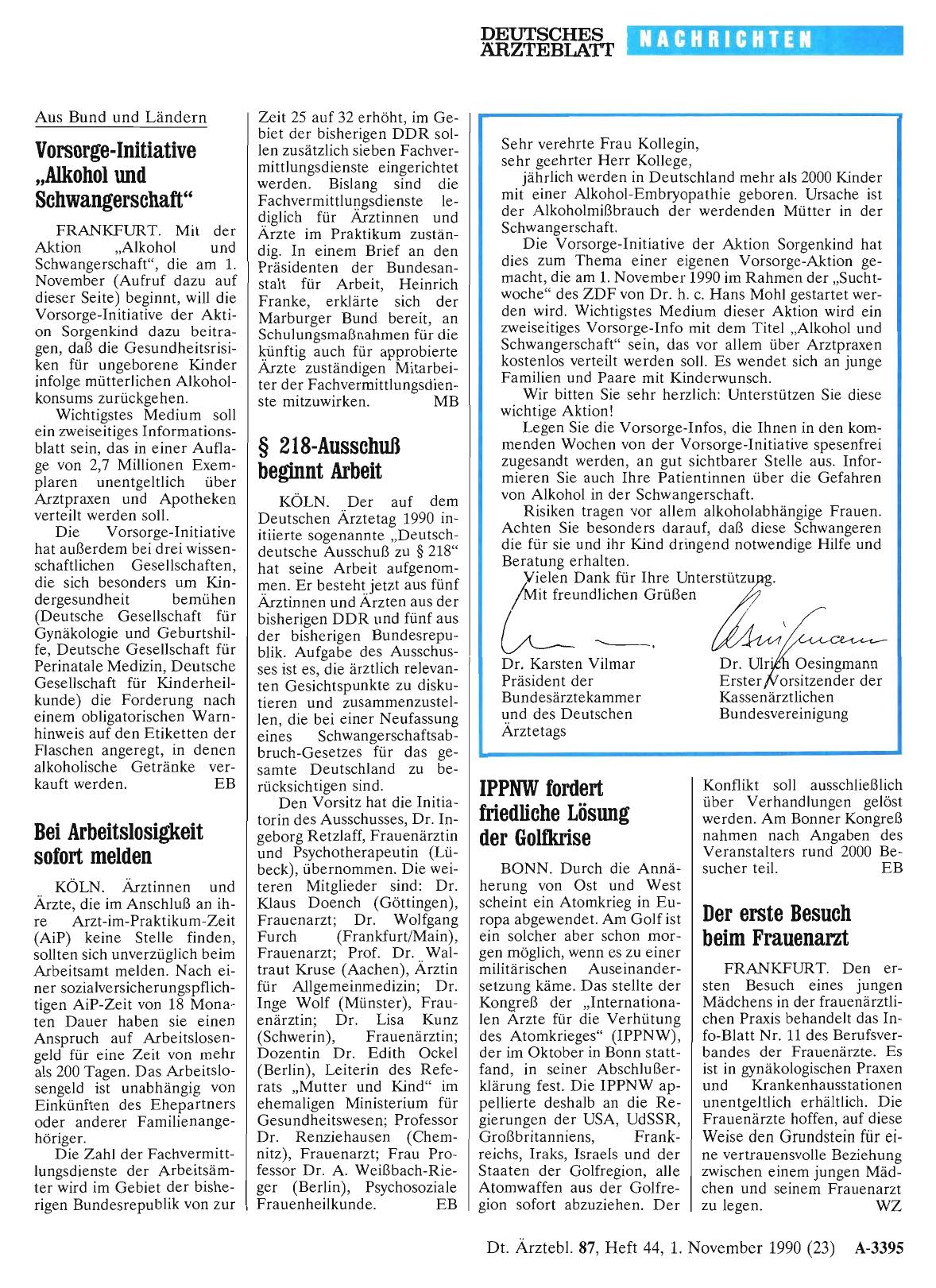 Vorschauseite 1: Der erste Besuch beim Frauenarzt
