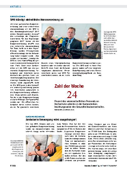 Vorschauseite 1: Bürgerversicherung: Ambulante Versorgung wird ausgehungert