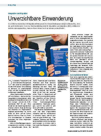 Vorschauseite 1: Integration und Migration: Unverzichtbare Einwanderung