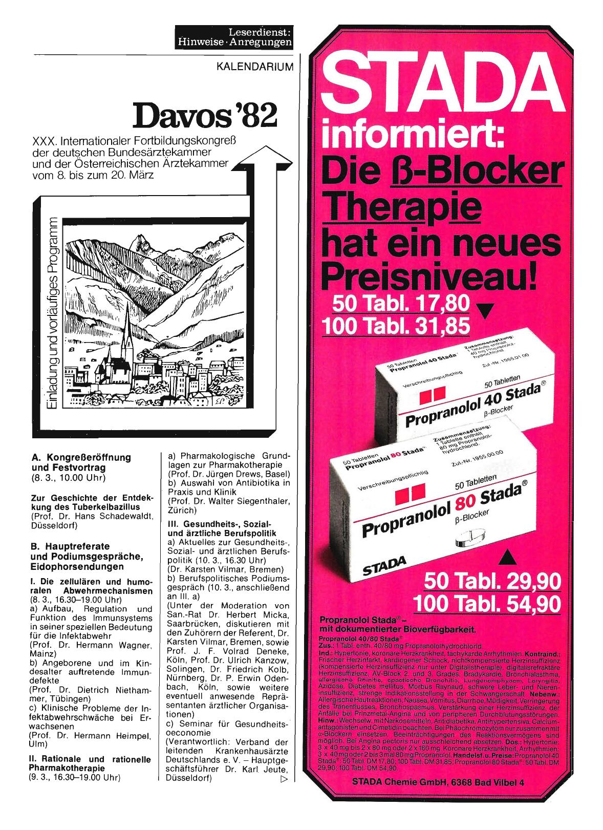 Vorschauseite 1: Davos '82
