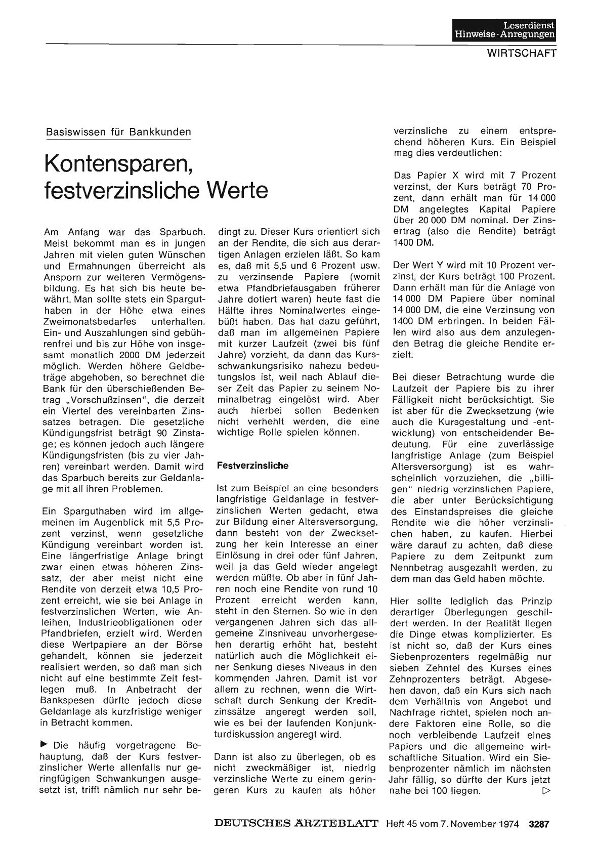 Vorschauseite 1: Basiswissen für Bankkunden: Kontensparen, festverzinsliche Werte