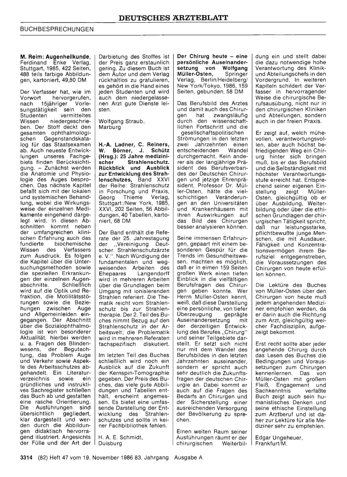 Vorschauseite 1: M. Reim: Augenheilkunde