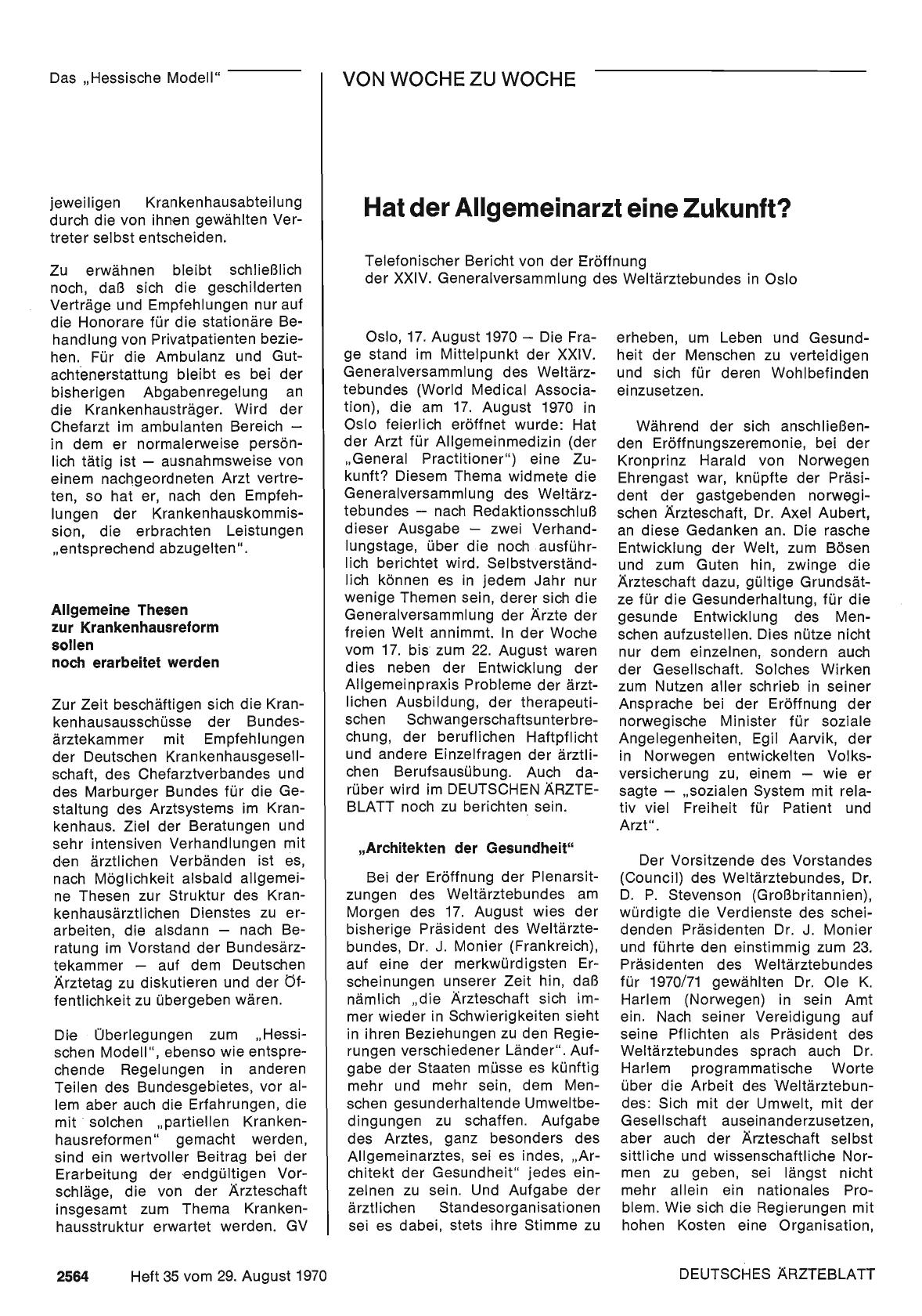Vorschauseite 1: Hat der Allgemeinarzt eine Zukunft?