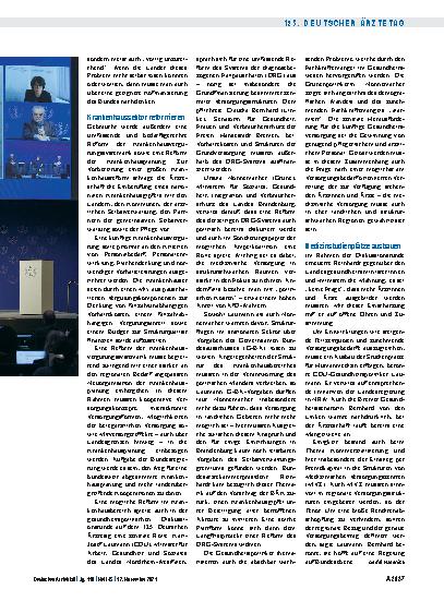Vorschauseite 3: Gesundheitspolitik: Mehr Engagement gefordert