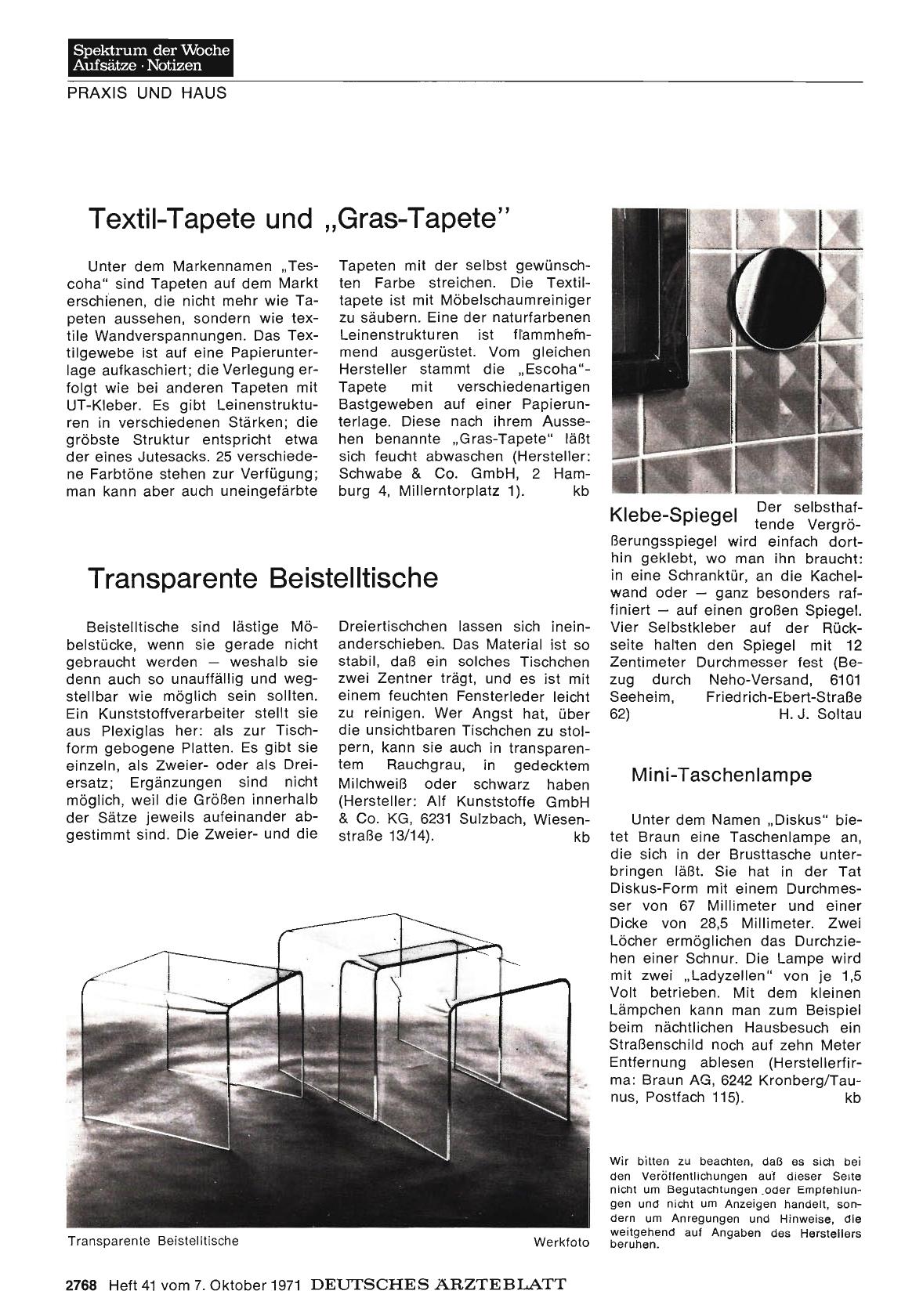 Vorschauseite 1: Textil-Tapete und "Gras-Tapete"