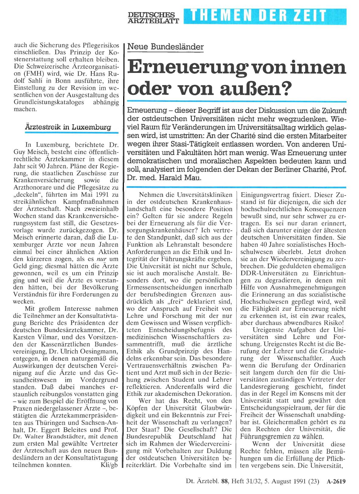 Vorschauseite 1: Neue Bundesländer: Erneuerung von innen oder von außen?