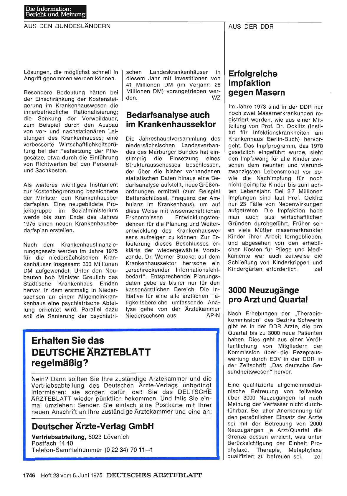 Vorschauseite 1: 3000 Neuzugänge pro Arzt und Quartal