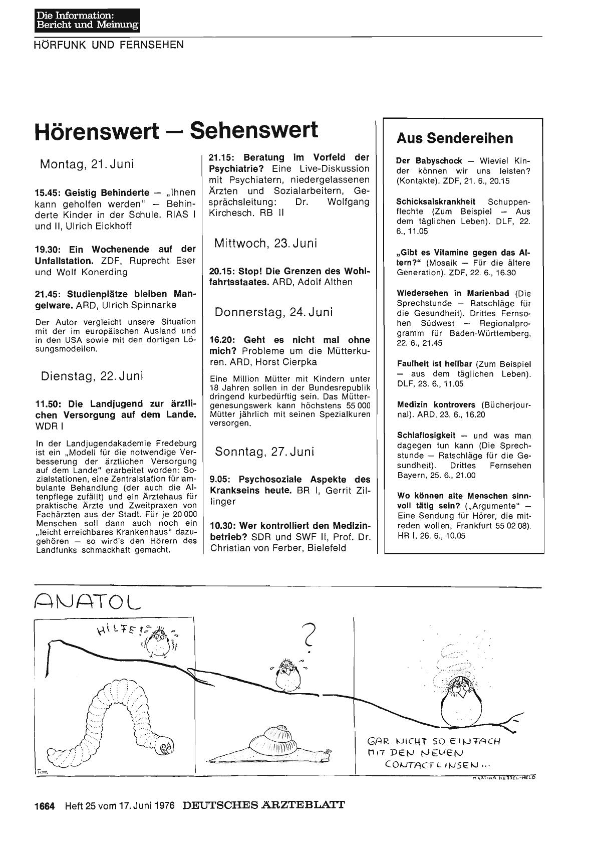 Vorschauseite 1: Hörenswert — Sehenswert