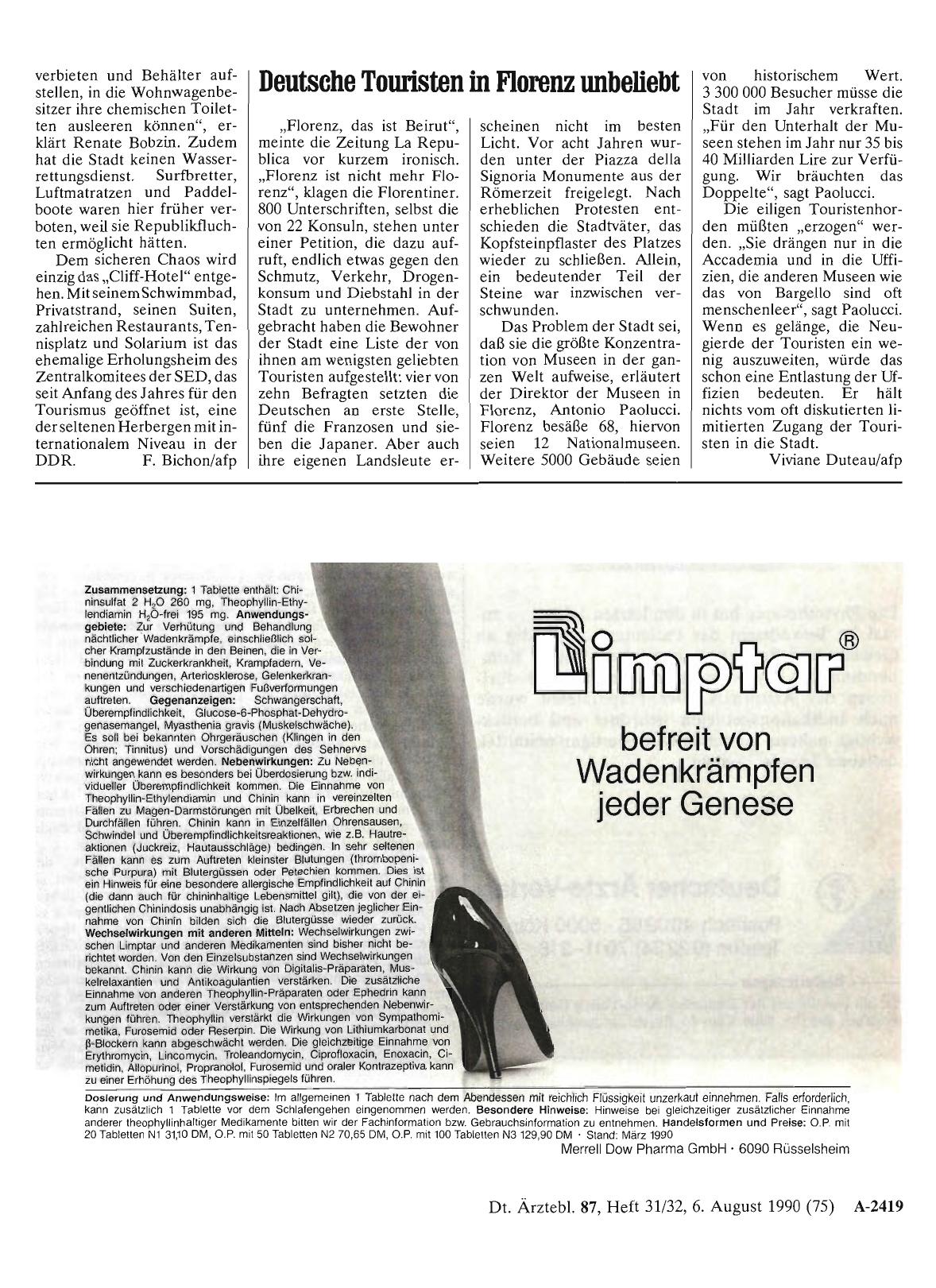 Vorschauseite 1: Deutsche Touristen in Florenz unbeliebt