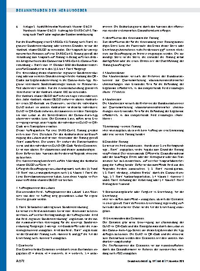 Vorschauseite 6: Vorgaben der Kassenärztlichen Bundesvereinigung für die Leistungserbringer zur Coronavirus-Testverordnung vom 14. Oktober 2020 (Vorgaben KBV-LE) gemäß § 7 Absatz 6 und 7 der Veror…