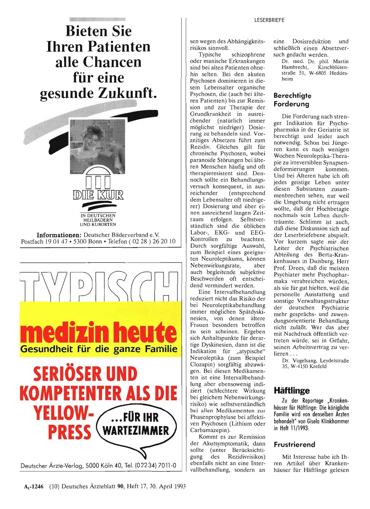 Vorschauseite 1: Häftlinge: Frustrierend