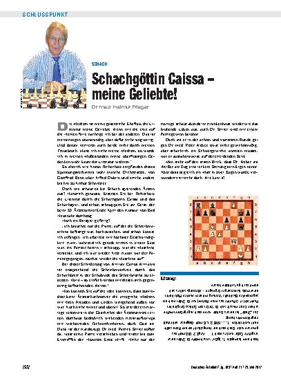 Vorschauseite 1: Schach: Schachgöttin Caissa – meine Geliebte!