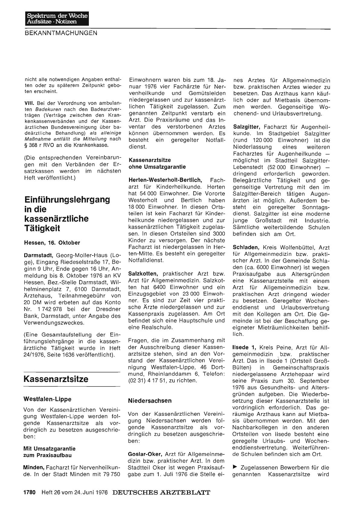 Vorschauseite 1: Einführungslehrgang in die kassenärztliche Tätigkeit