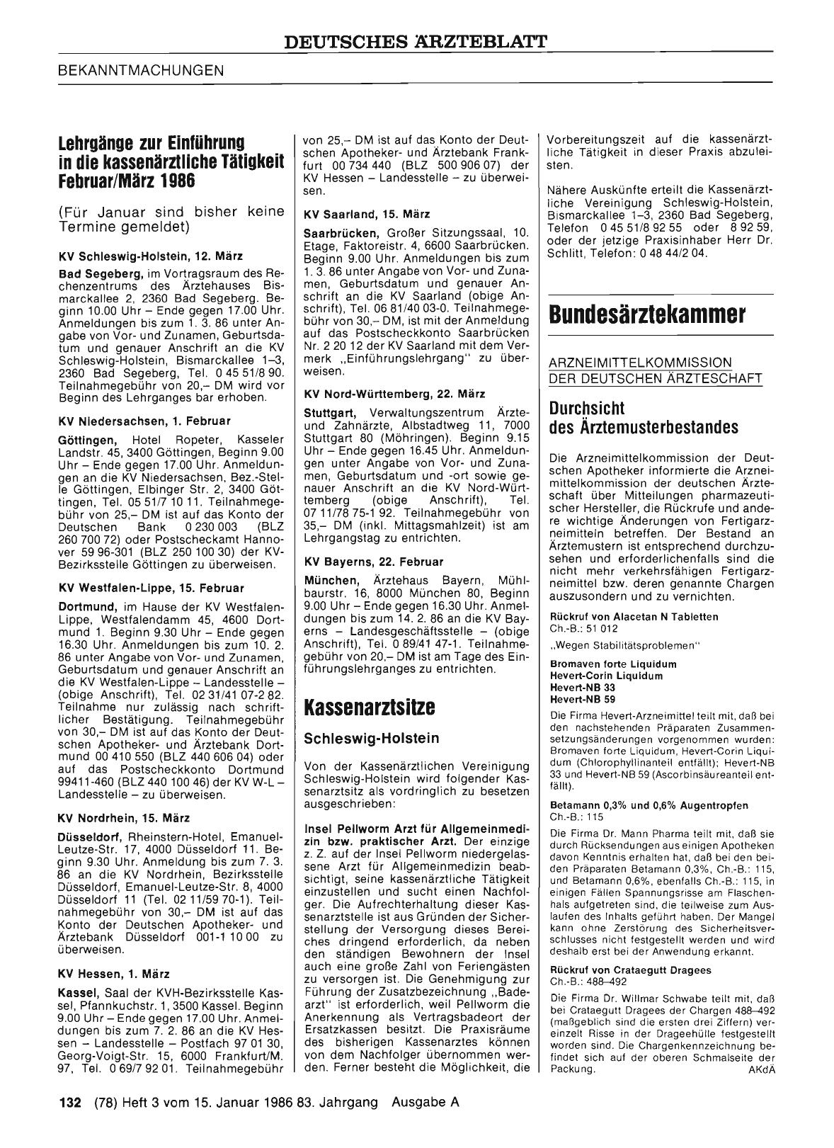 Vorschauseite 1: Kassenarztsitze