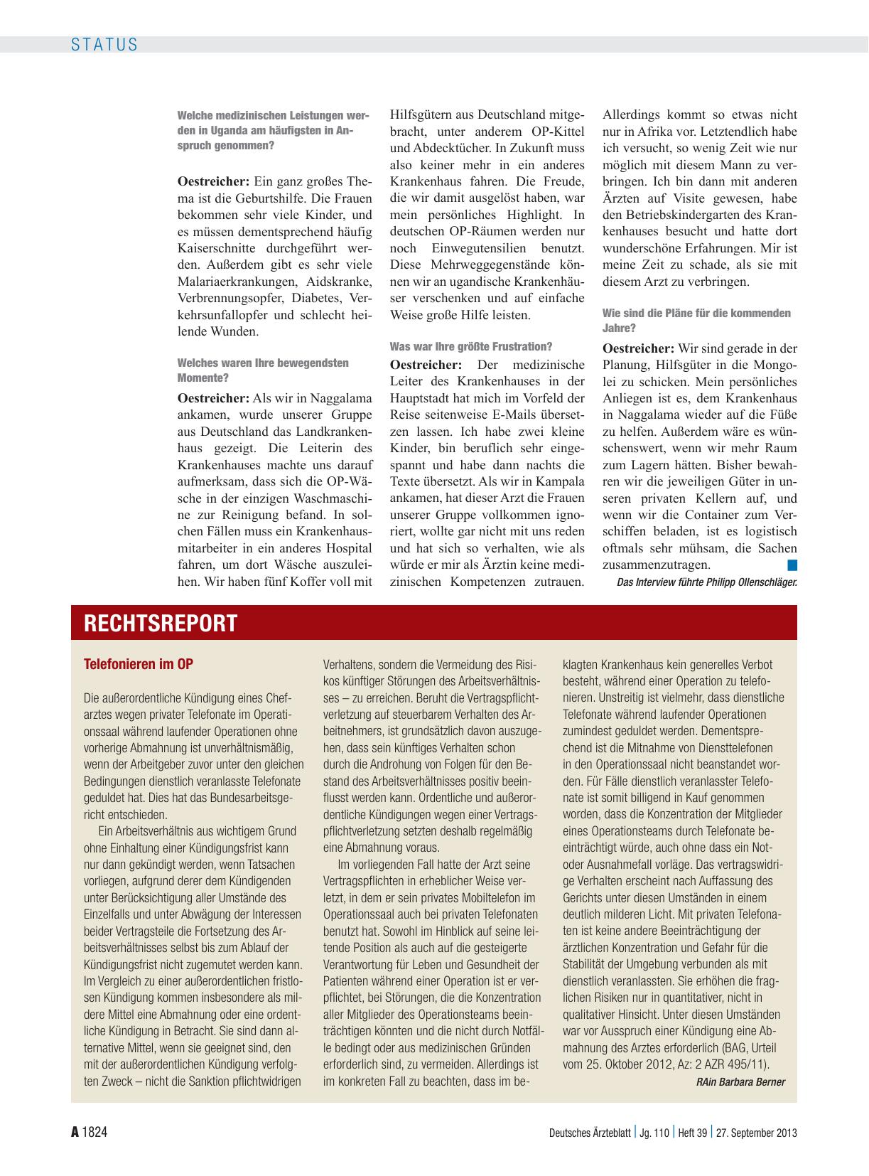 Vorschauseite 1: Telefonieren im OP