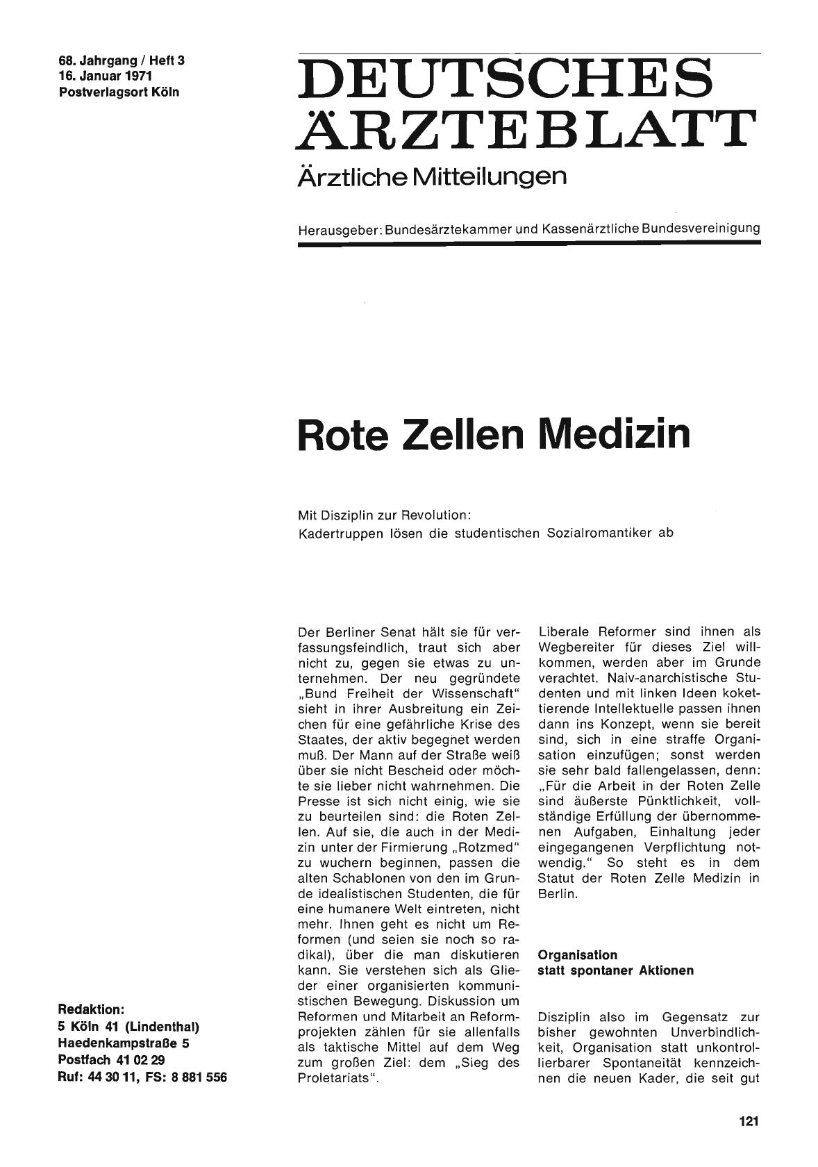 Vorschauseite 1: Rote Zellen Medizin