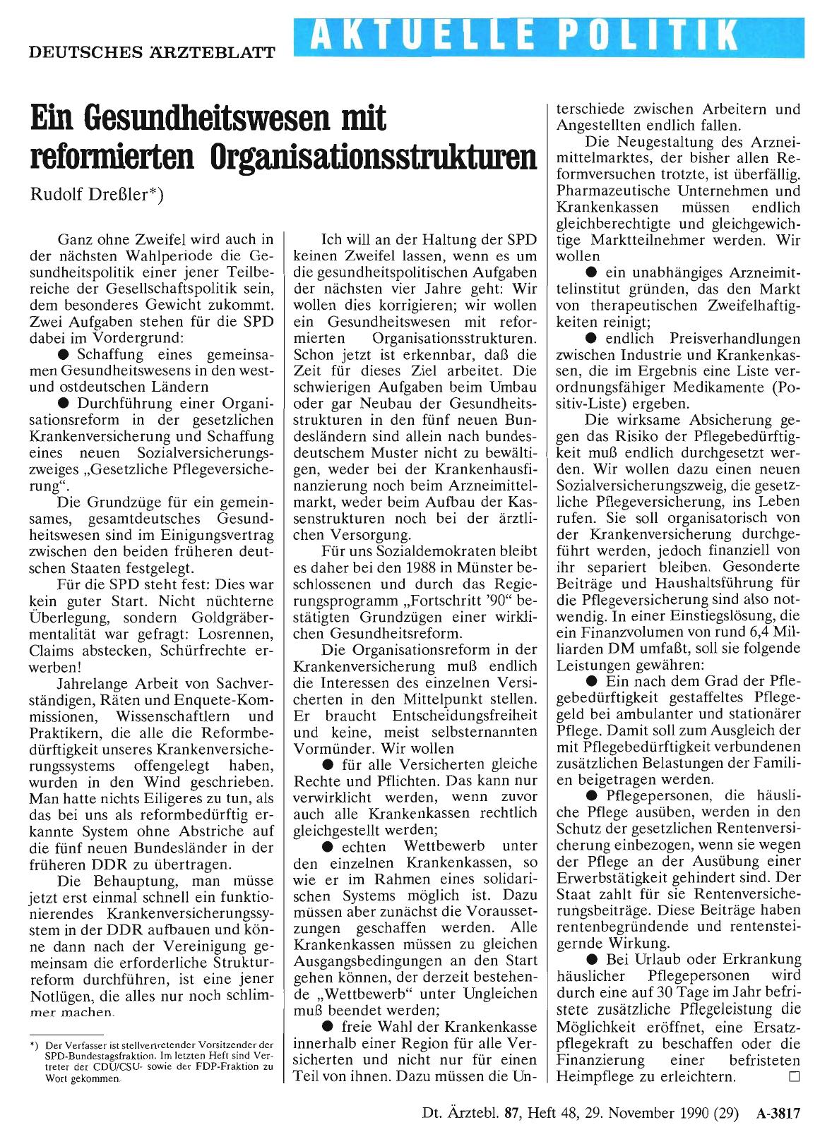 Vorschauseite 1: Ein Gesundheitswesen mit reformierten Organisationsstrukturen