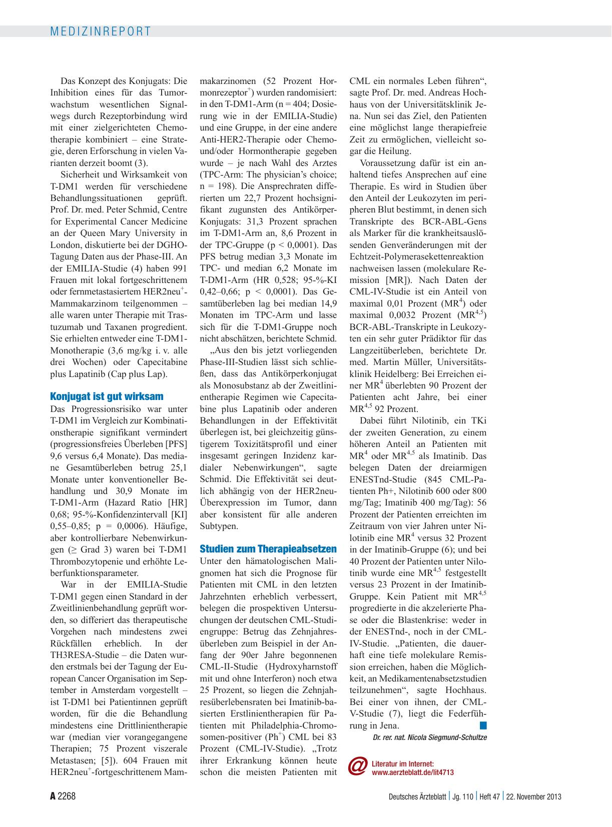 Vorschauseite 2: Jahrestagung der Deutschen Gesellschaft für Hämatologie und Onkologie: Innovationsschub bei den Krebstherapien