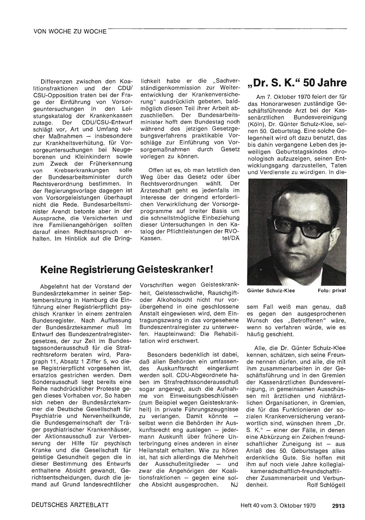 Vorschauseite 1: Keine Registrierung Geisteskranker!