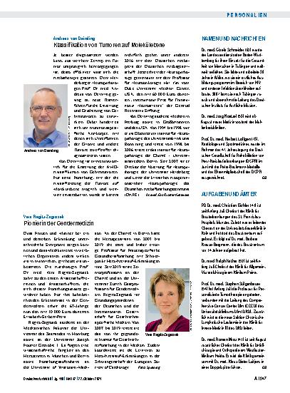 Vorschauseite 1: Namen und Nachrichten