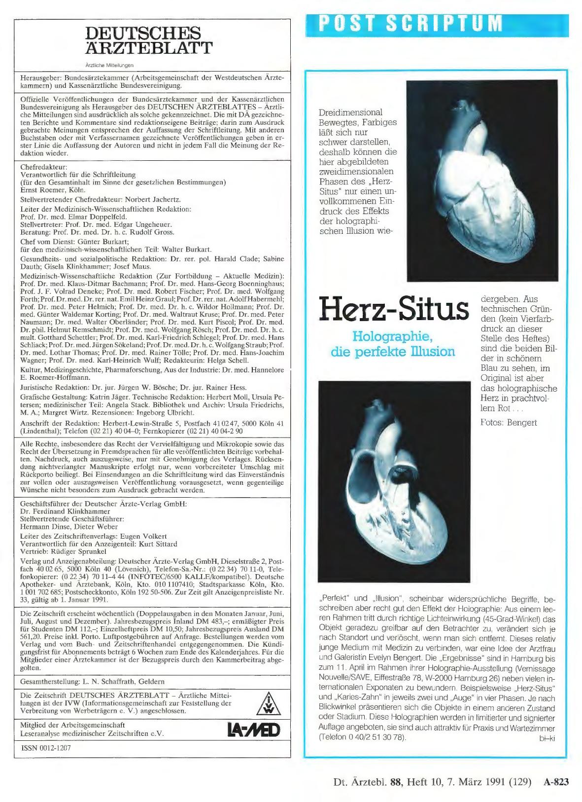 Vorschauseite 1: Herz-Situs: Holographie, die perfekte Illusion