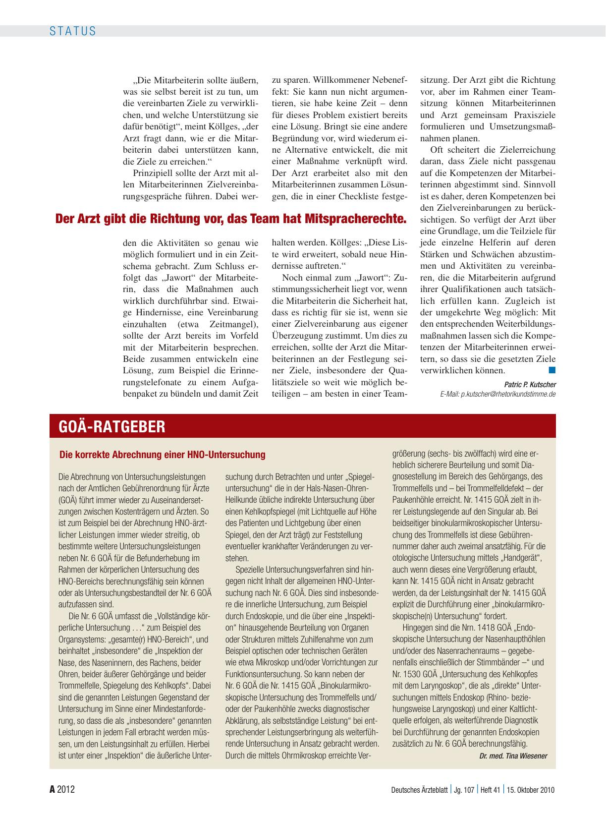 Vorschauseite 1: Die korrekte Abrechnung einer HNO-Untersuchung