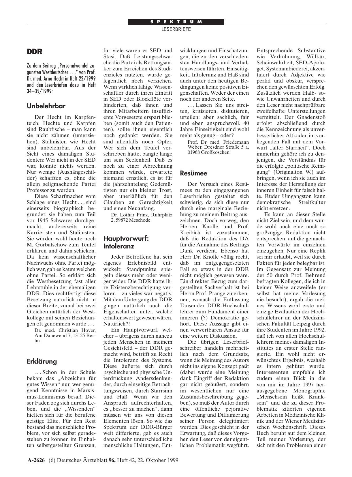 Vorschauseite 1: DDR: Erklärung