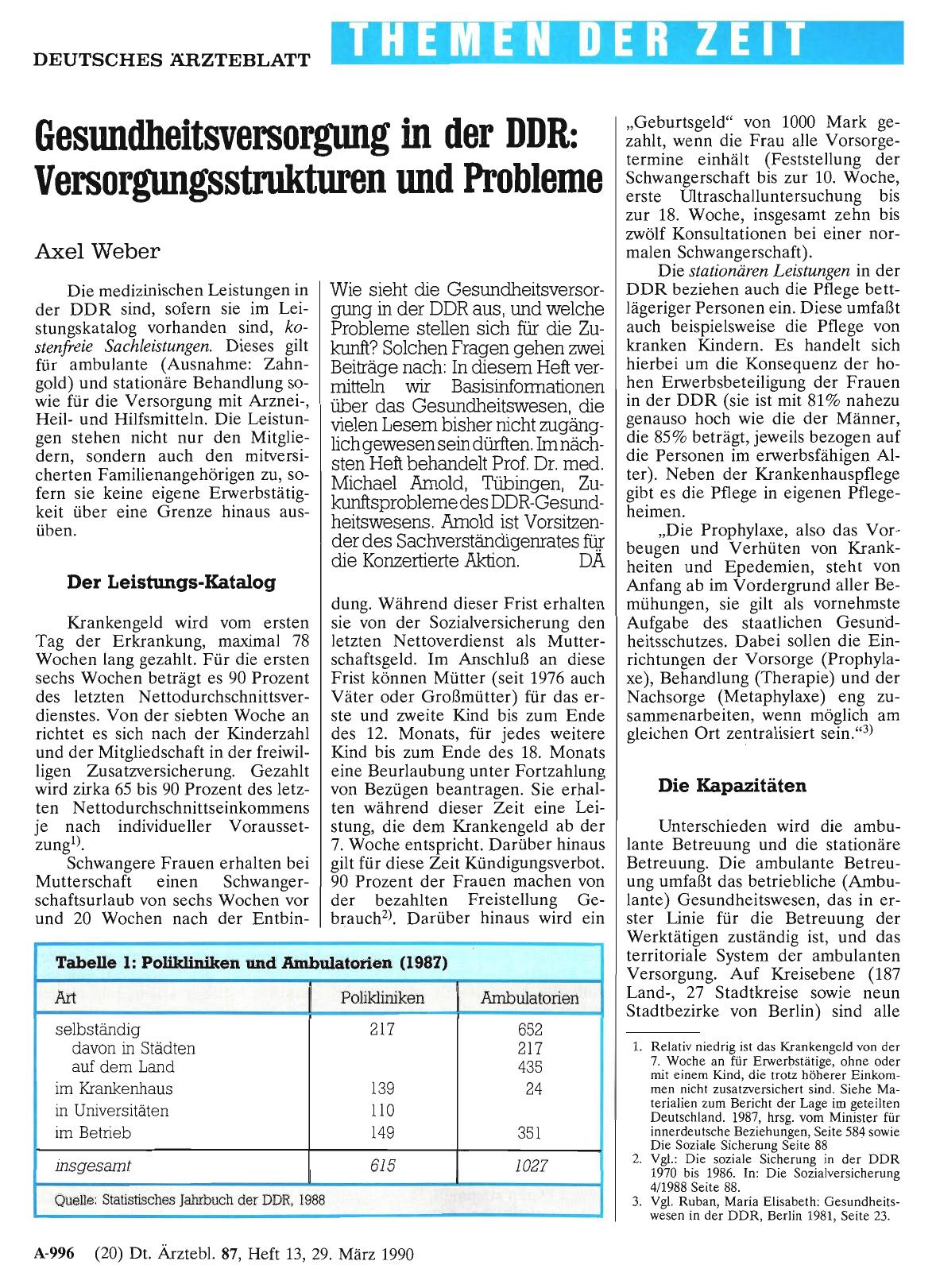 Vorschauseite 1: Gesundheitsversorgung in der DDR: Versorgungsstrukturen und Probleme