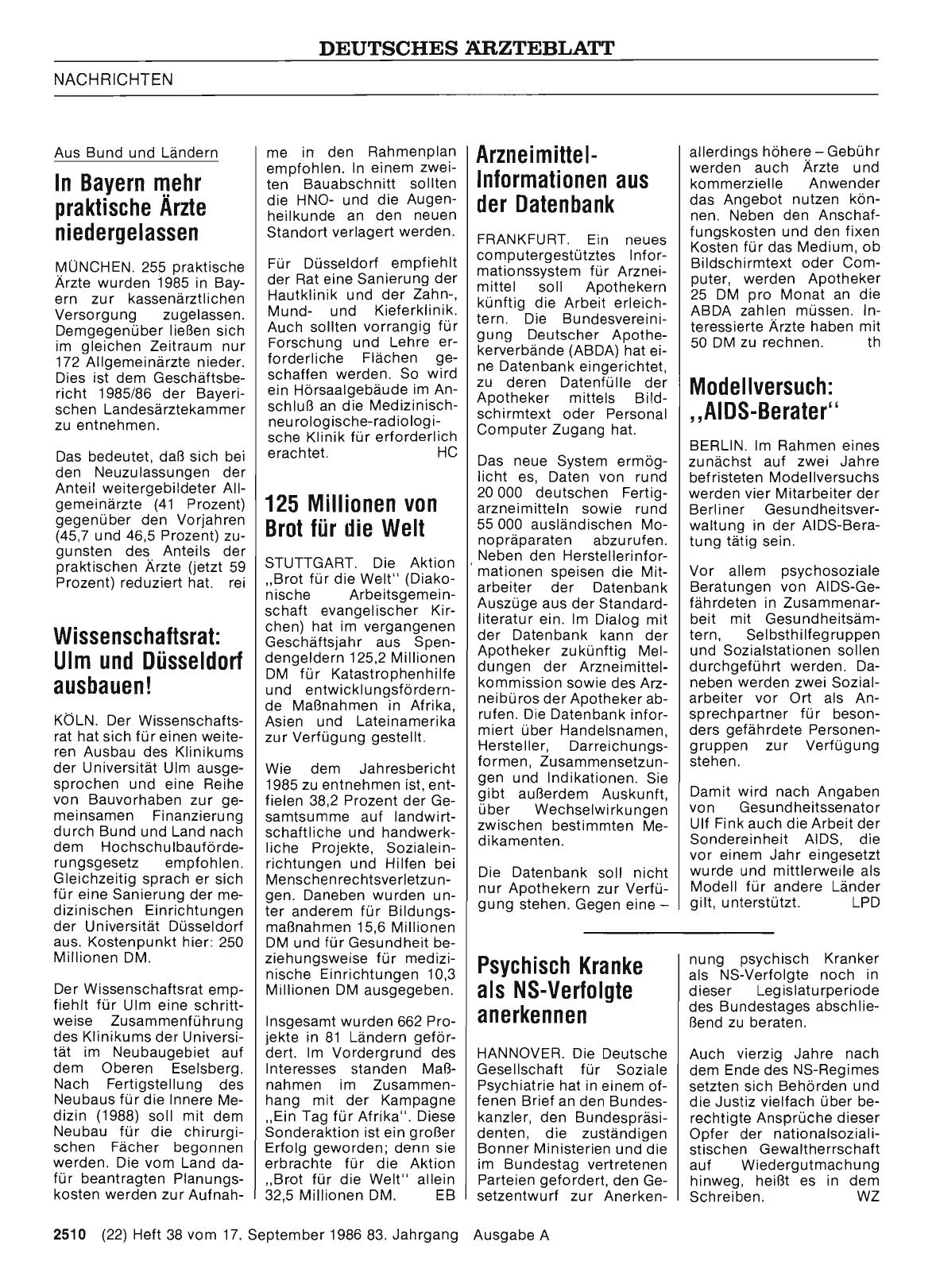 Vorschauseite 1: 125 Millionen von Brot für die Welt