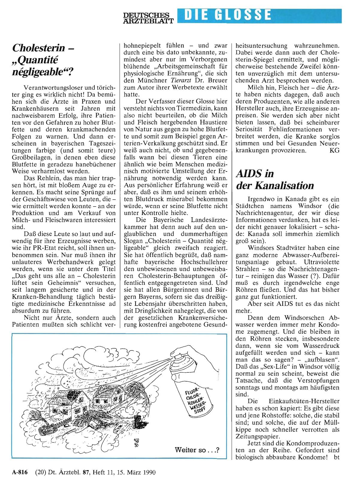 Vorschauseite 1: Cholesterin - „Quantité neligeable“?