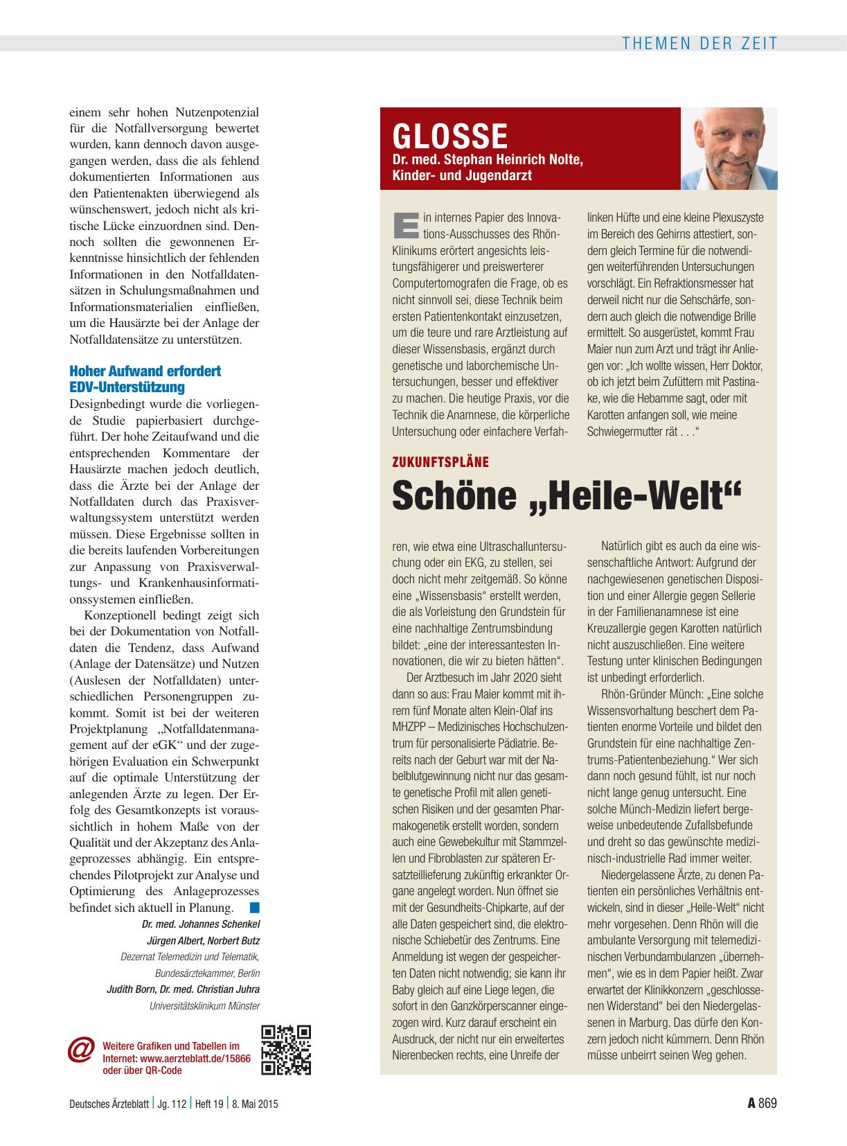 Vorschauseite 1: Zukunftspläne: Schöne „Heile-Welt“