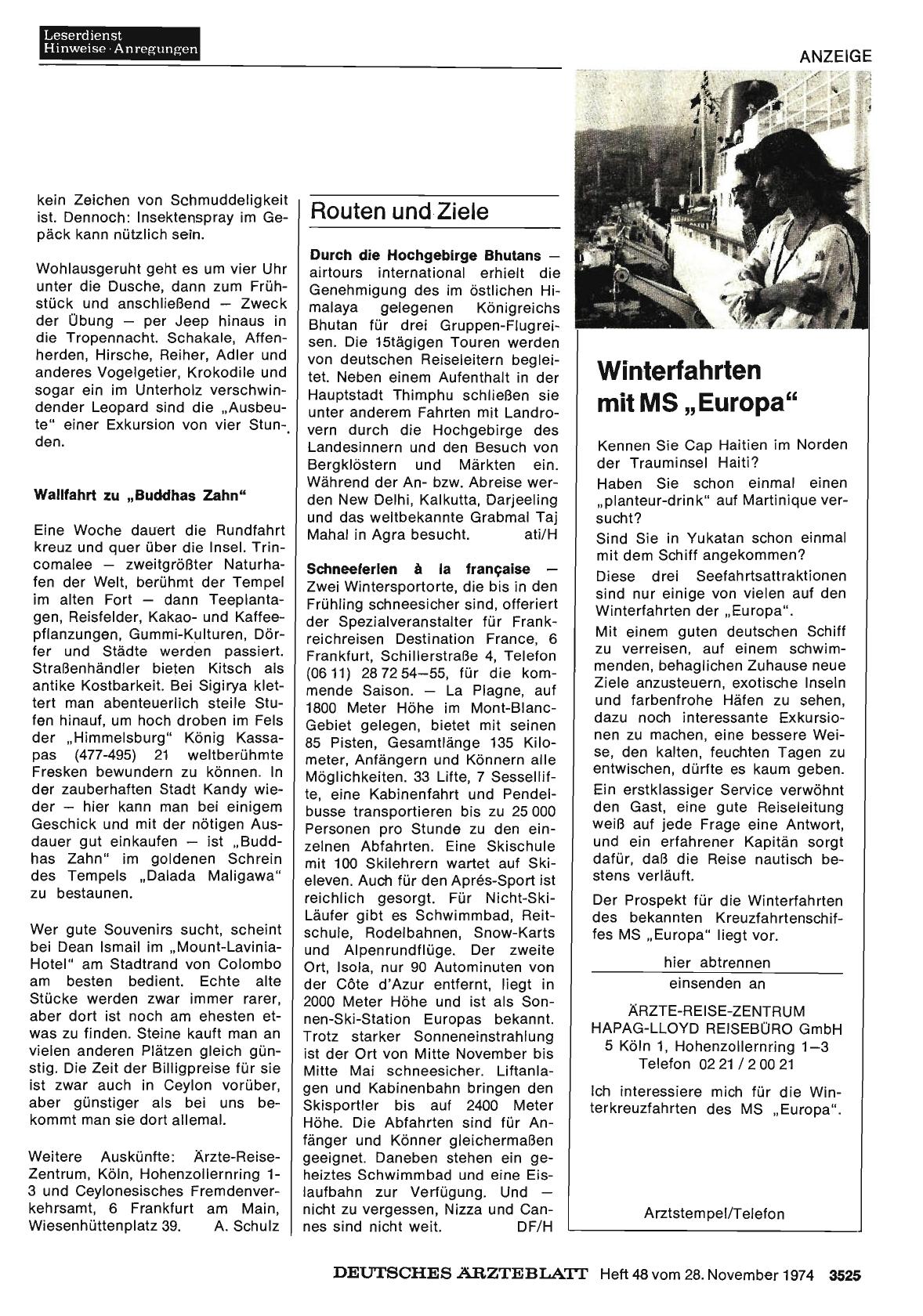 Vorschauseite 1: Routen und Ziele