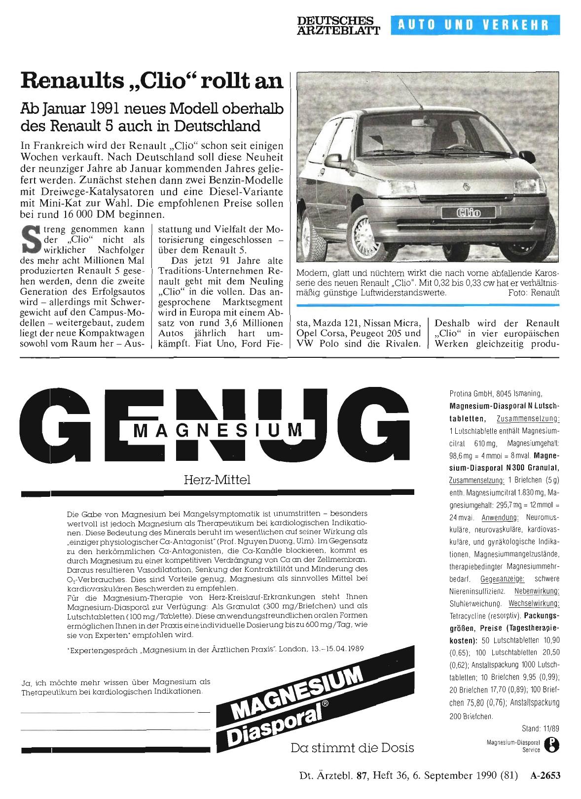 Vorschauseite 1: Renaults „Clio“ rollt an