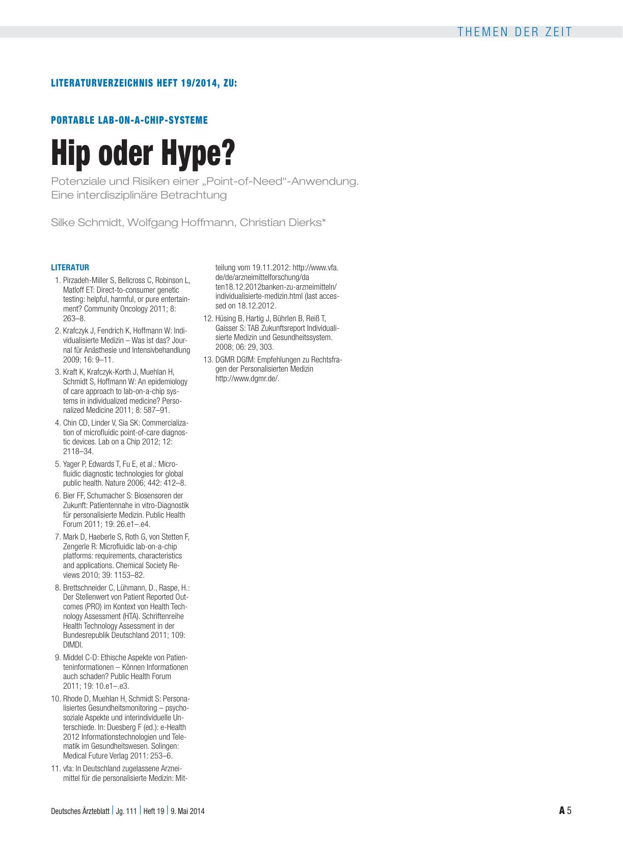 Vorschauseite 5: Portable Lab-on-a-chip-Systeme: Hip oder Hype?