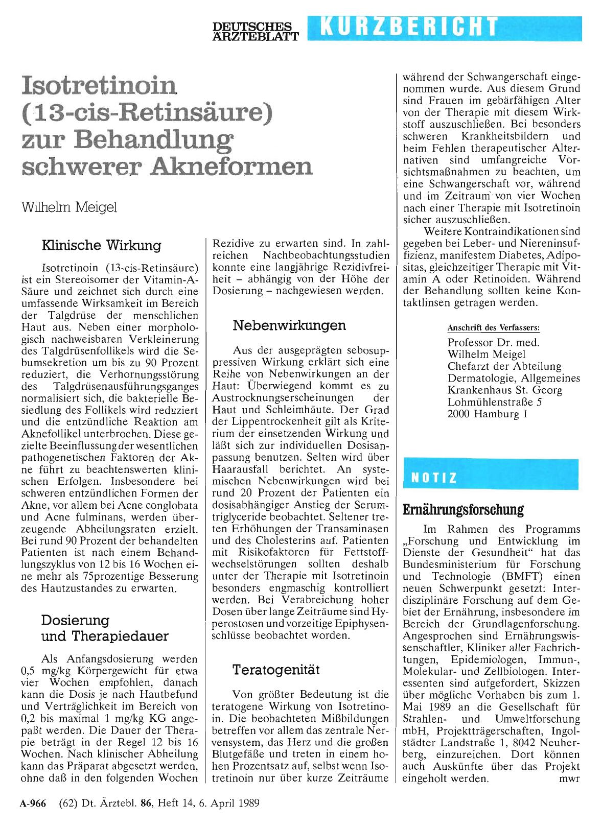 Vorschauseite 1: Ernährungsforschung