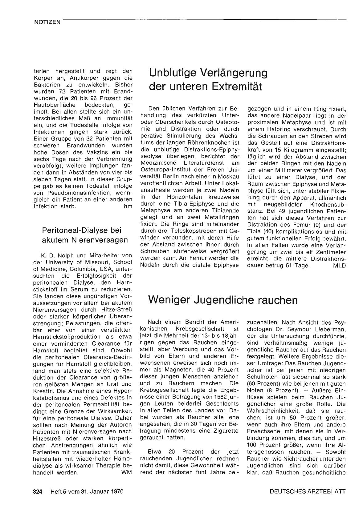 Vorschauseite 1: Weniger Jugendliche rauchen