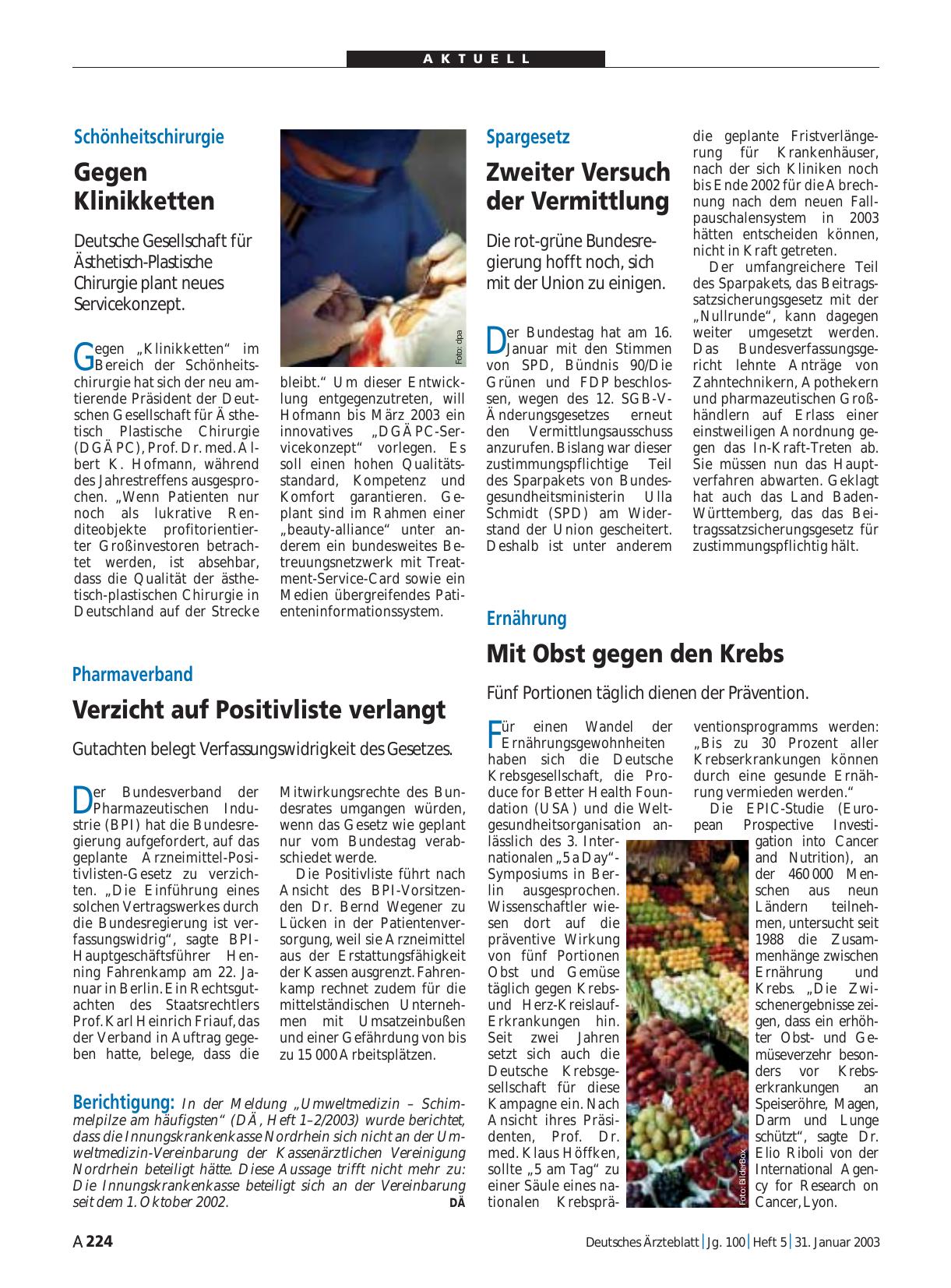 Vorschauseite 1: Spargesetz: Zweiter Versuch der Vermittlung