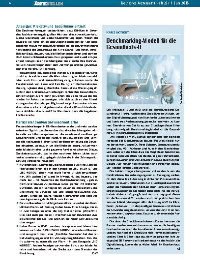 Vorschauseite 1: Benchmarking-Modell für die Gesundheits-IT