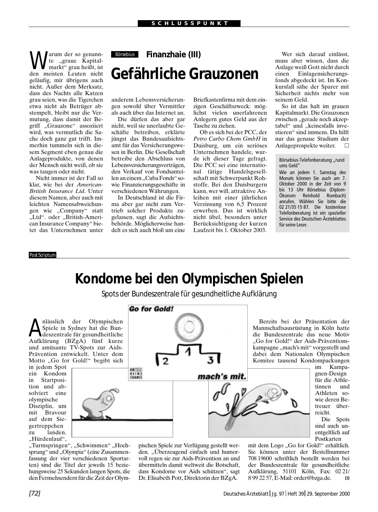 Vorschauseite 1: Finanzhaie (III): Gefährliche Grauzonen