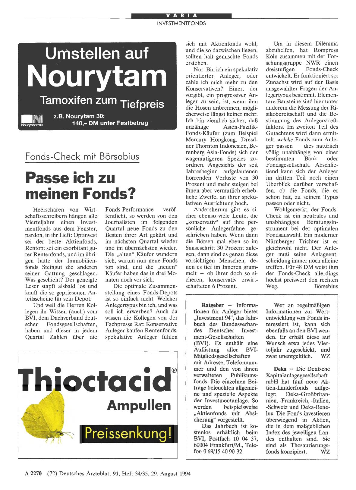 Vorschauseite 1: Fonds-Check mit Börsebius Passe ich zu meinen Fonds?