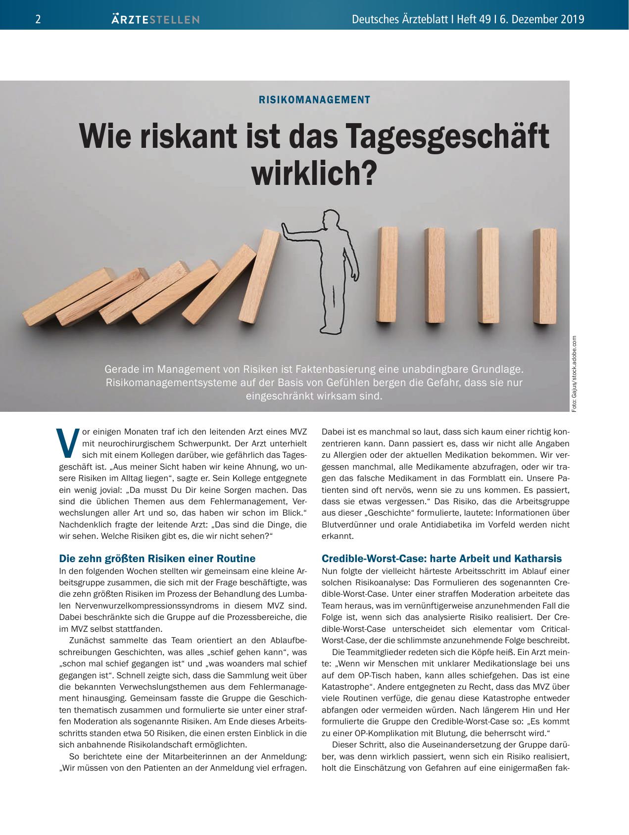 Vorschauseite 1: Risikomanagement: Wie riskant ist das Tagesgeschäft wirklich?