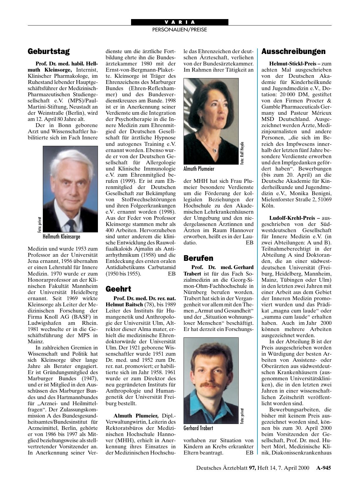 Vorschauseite 1: Berufen